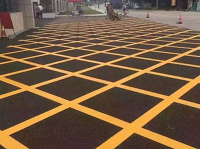 如东道路黄色网格线