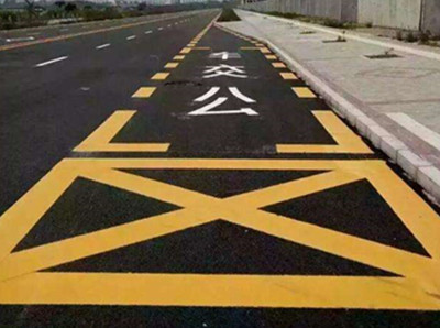 如东道路黄色网格线