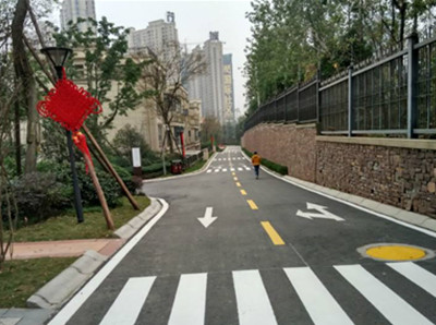 如东小区厂区划线标线