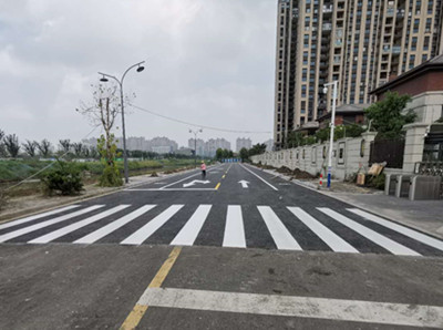 如东新建楼盘道路画线