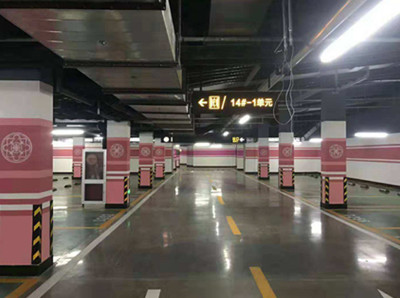 如东小区停车场地面划线